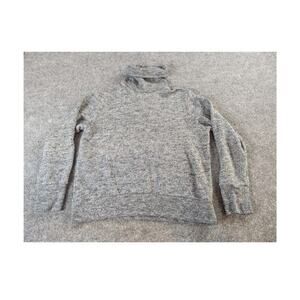 J.Crew Sweater Women's S Grey Heathered Relaxed Turtleneck Roll Neck